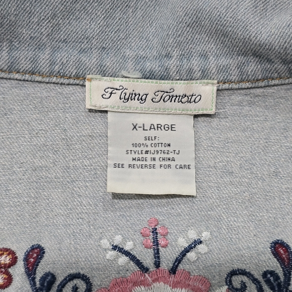 Embroidered Denim Jacket - Picture 4 of 7